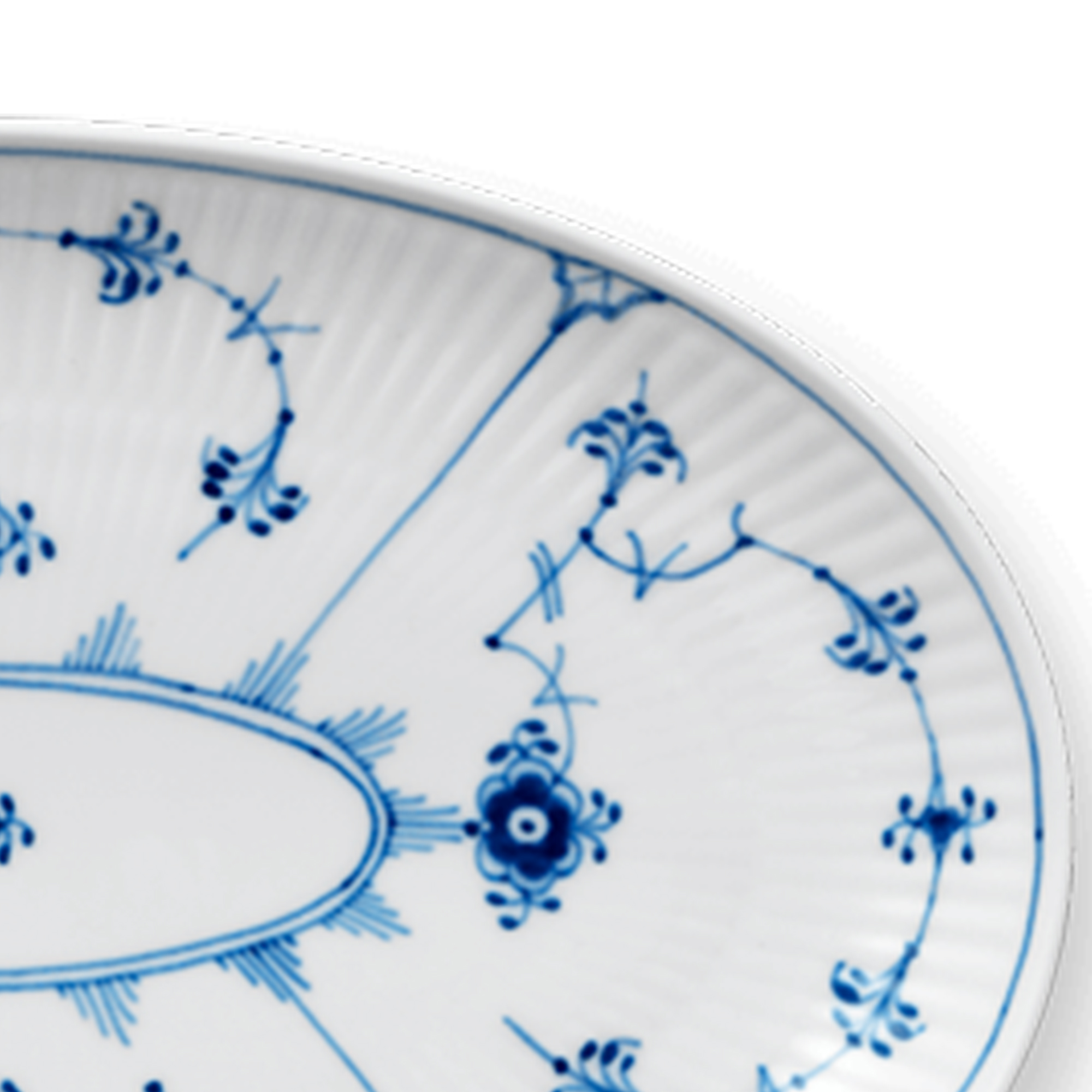 Zoom billed af Musselmalet Riflet Fad 23 cm